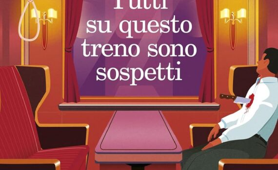 Copertina libro tutti su questo treno sono sospetti di Benjamin Stevenson