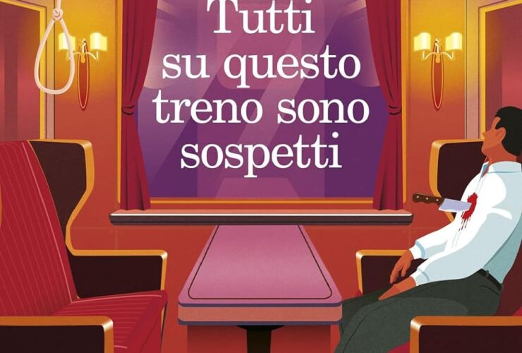 Copertina libro tutti su questo treno sono sospetti di Benjamin Stevenson