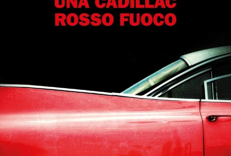 Copertina Cadillac Rosso Fuoco scritto da Lansdale edito da Einaudi